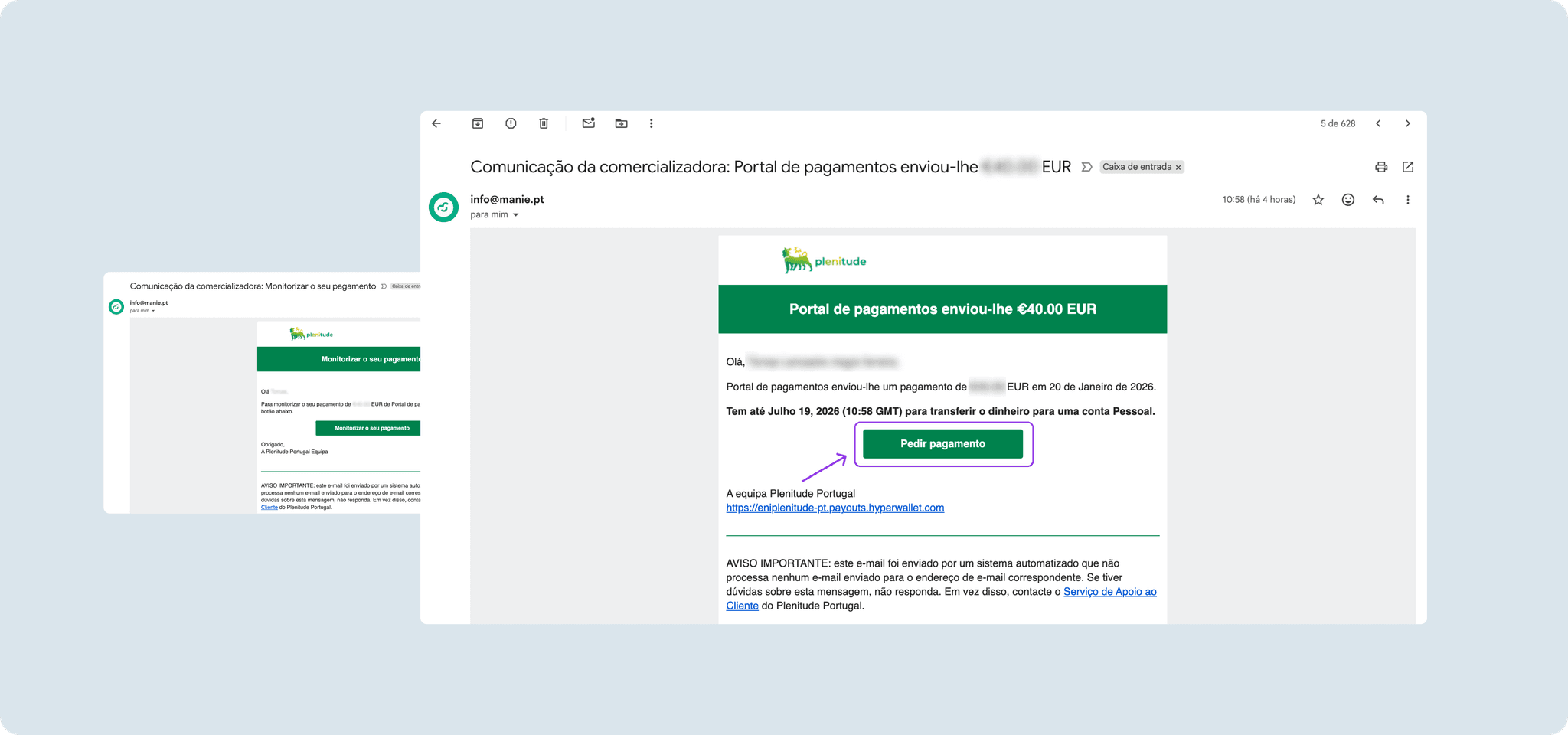 receber prémio