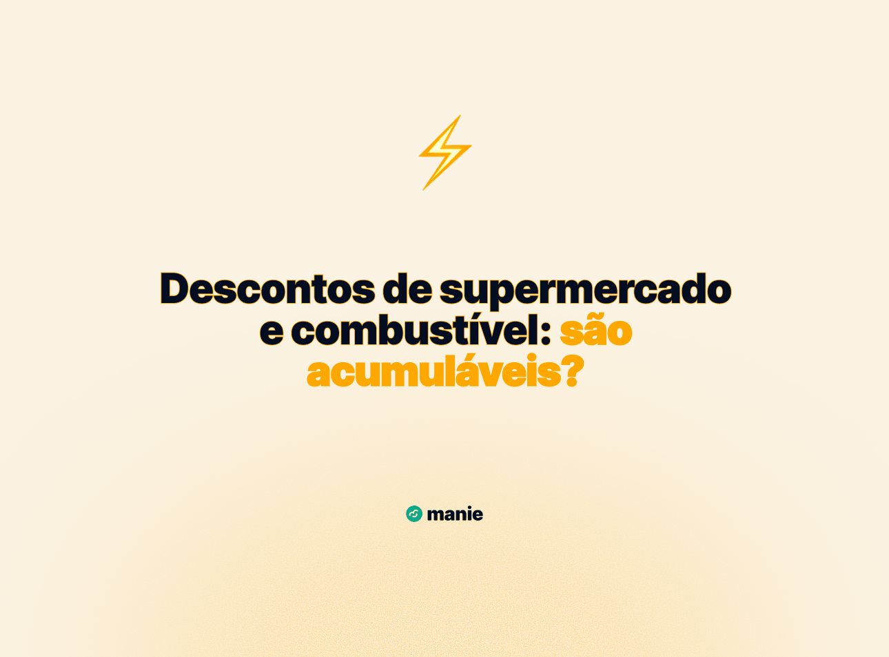 Os descontos de supermercado e combustível acumulam com o desconto da energia?