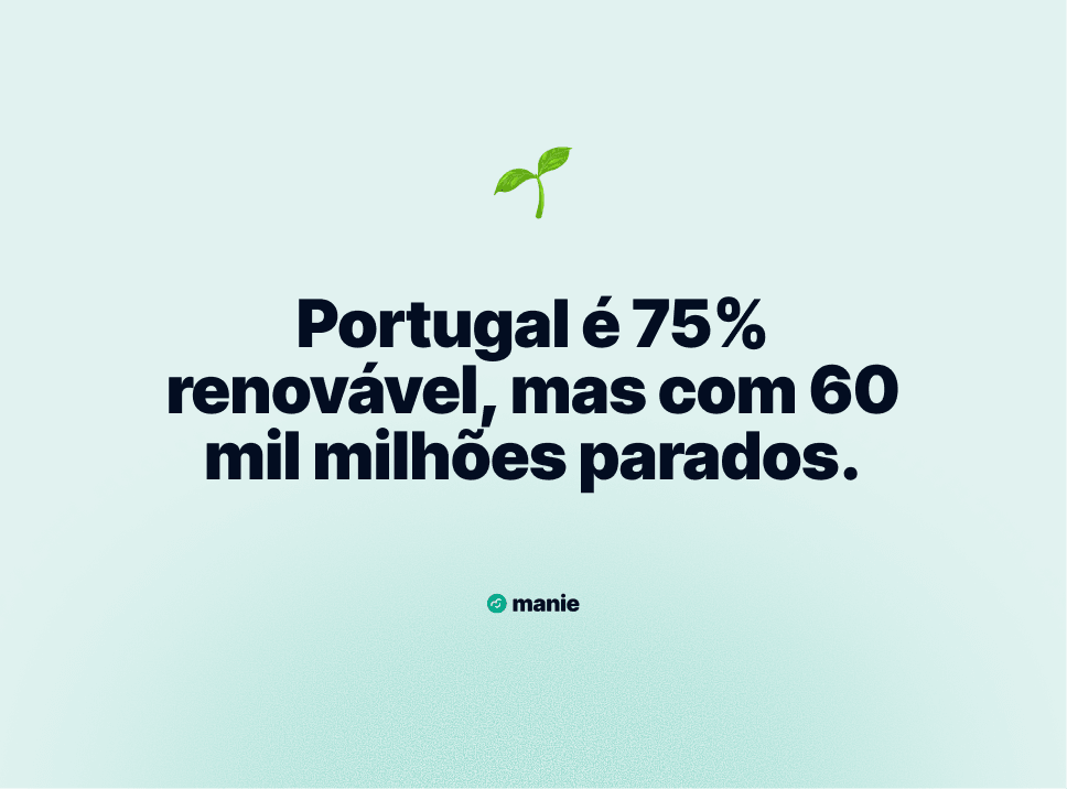 Portugal produz 75% de energia renovável, mas tem 60 mil milhões bloqueados 🚫 🌱