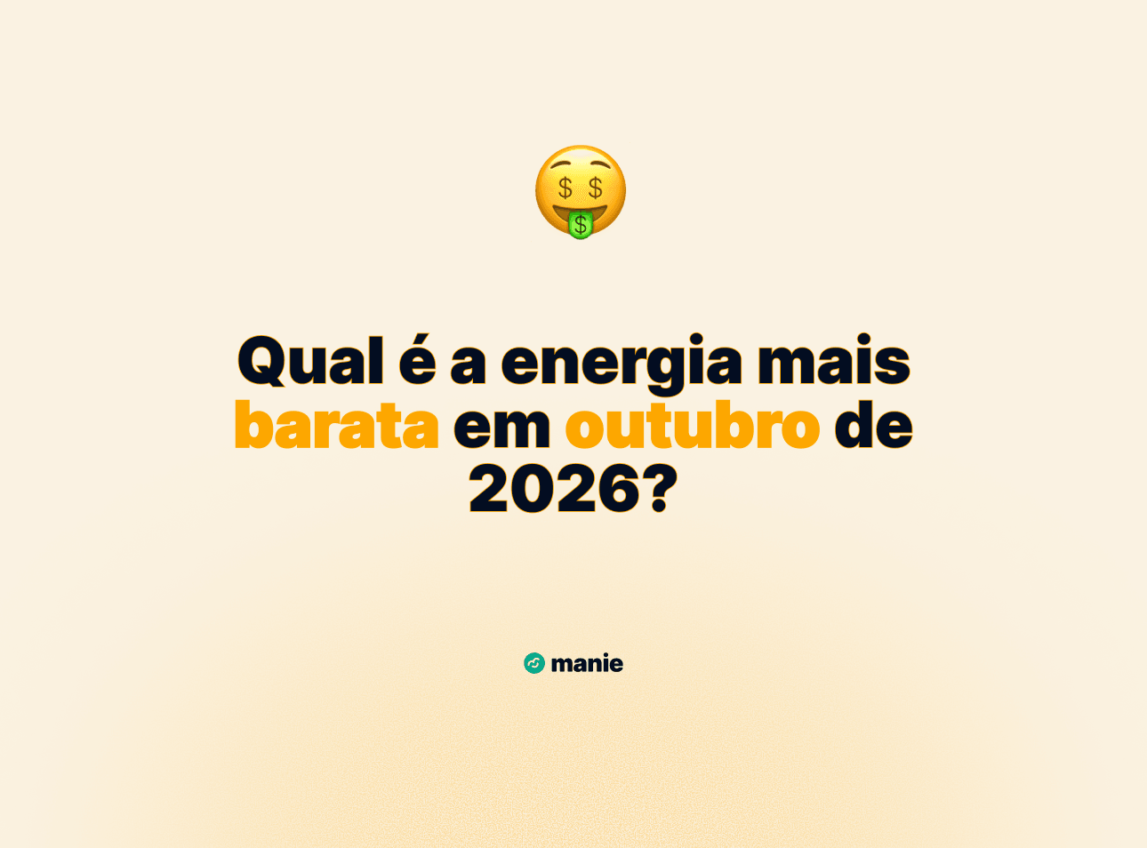 Eletricidade mais barata em outubro de 2026